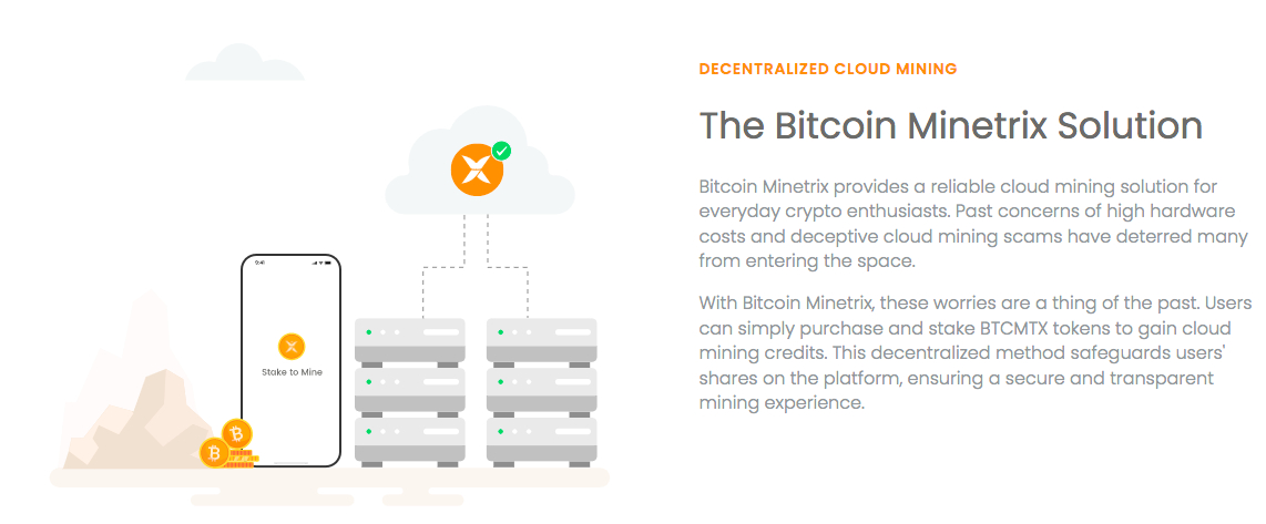 Bitcoin Minetrix decentralized cloud mining