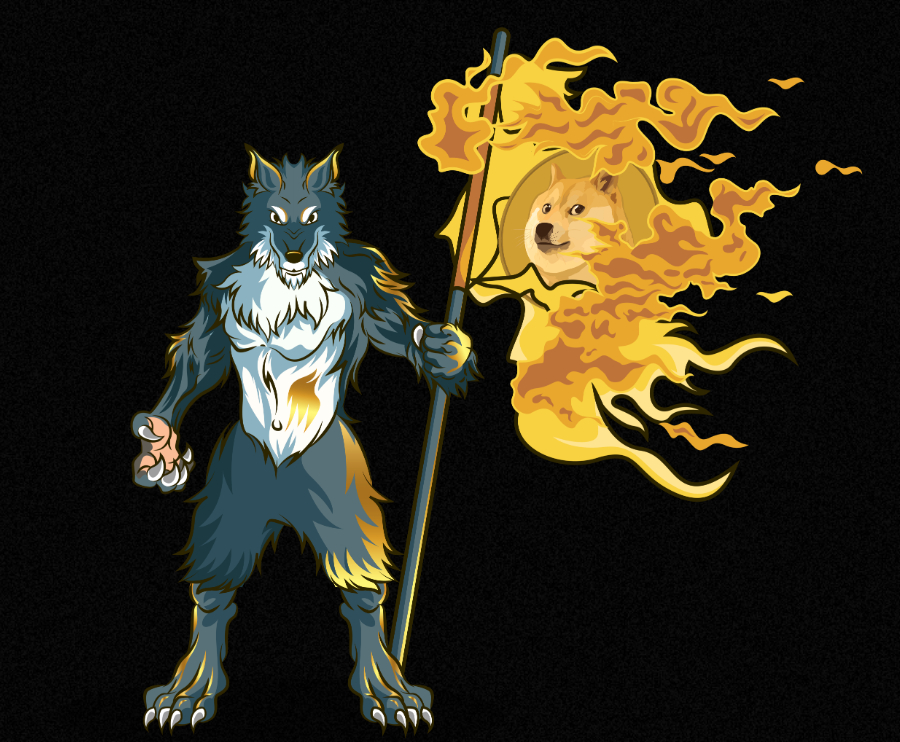 Anarchy’s visuals are a wolf and a doge meme, combining seriousness with fun