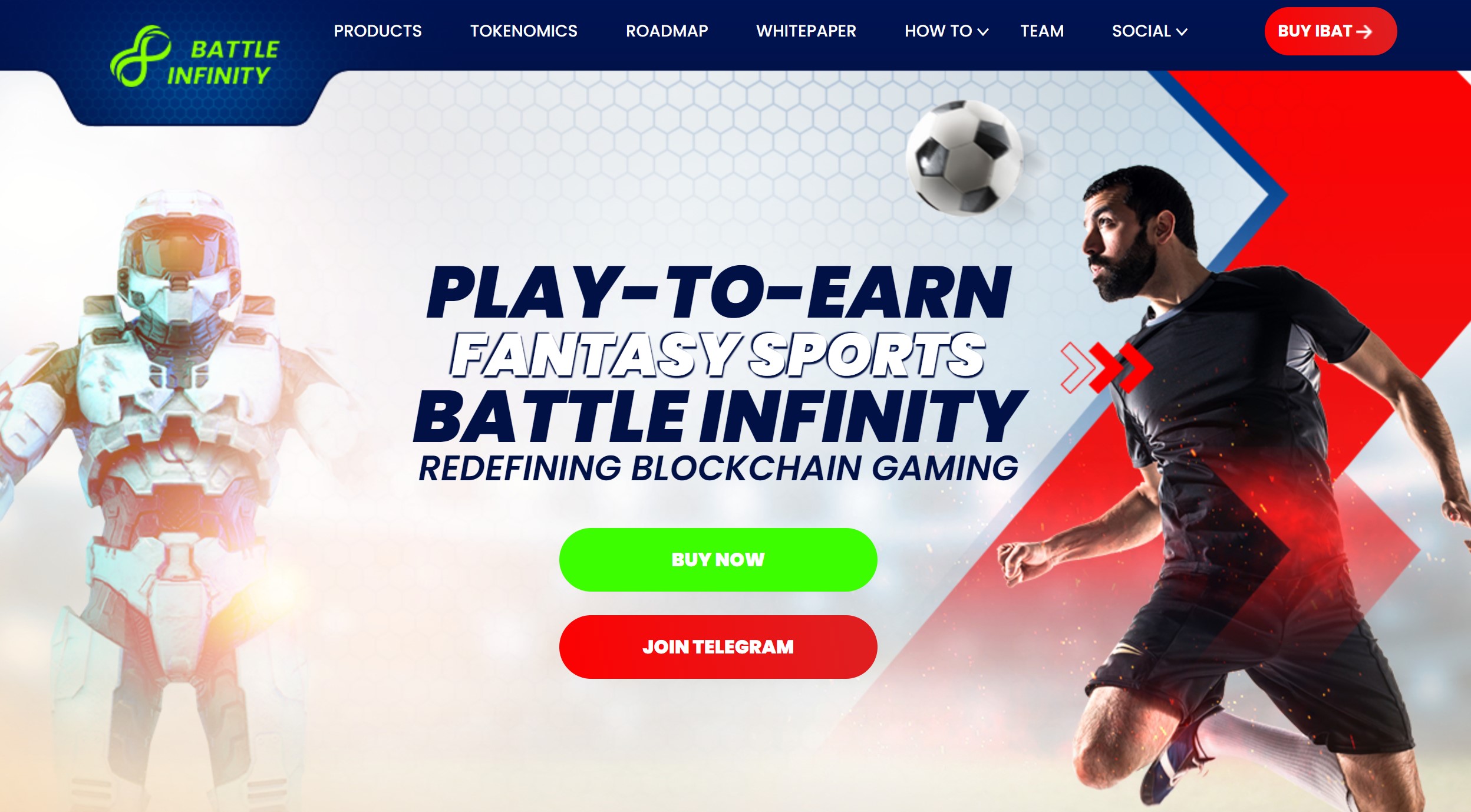 Battle Infinity Play To Earn Homepage