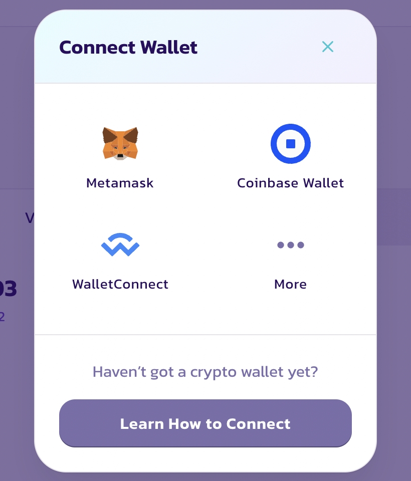 Connect Ethereum wallet