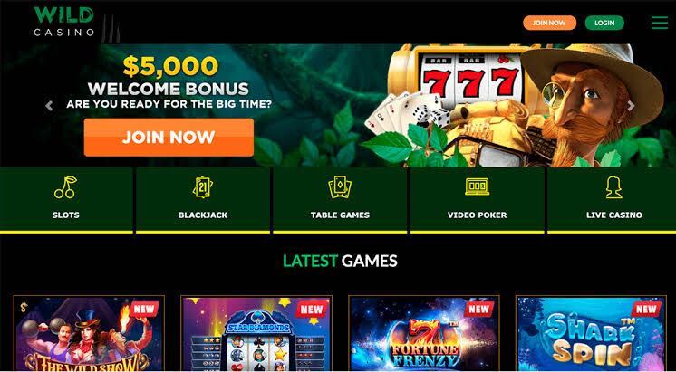 Wild Casino welcome bonus announcement