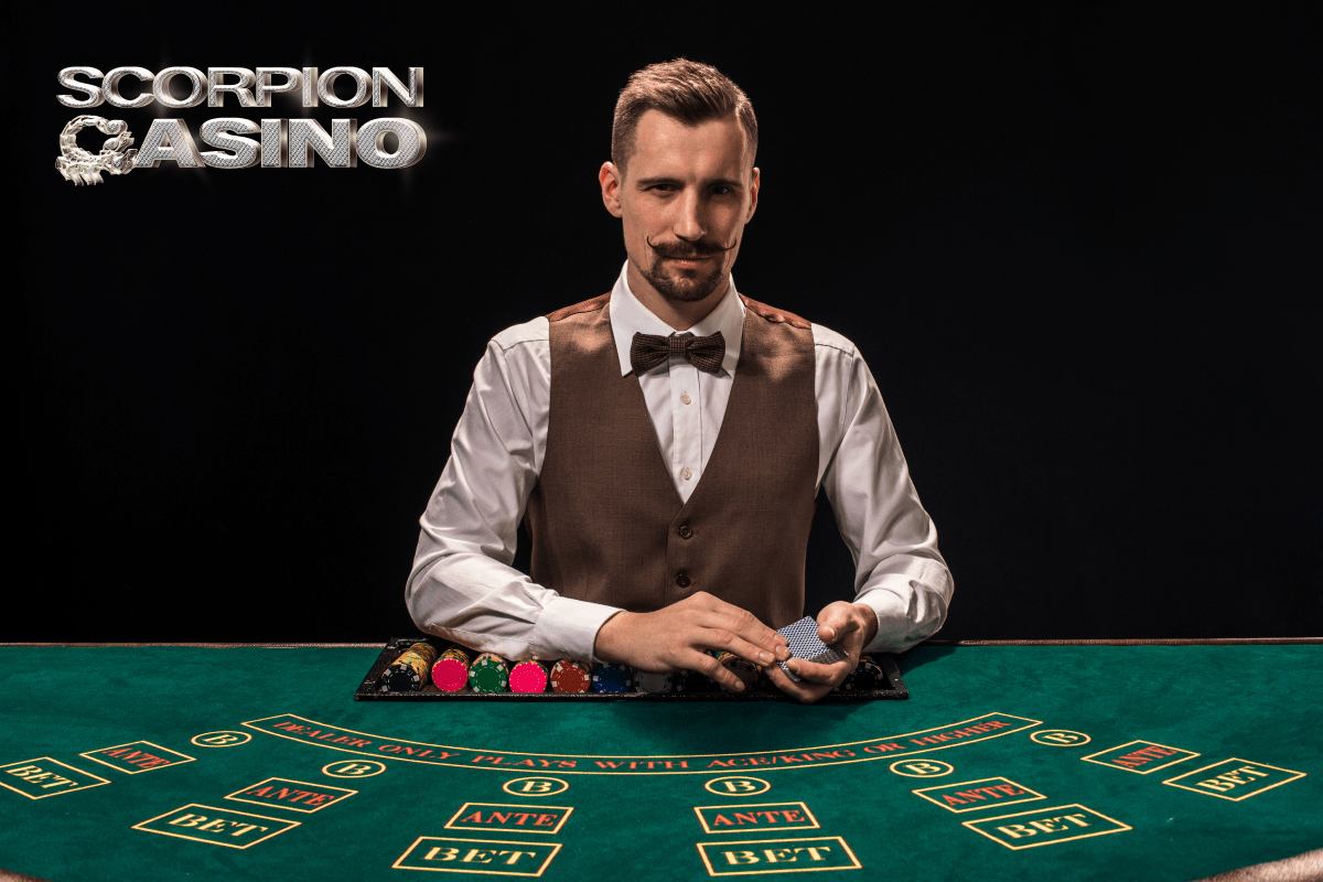 scoropion casino blackjack graphic