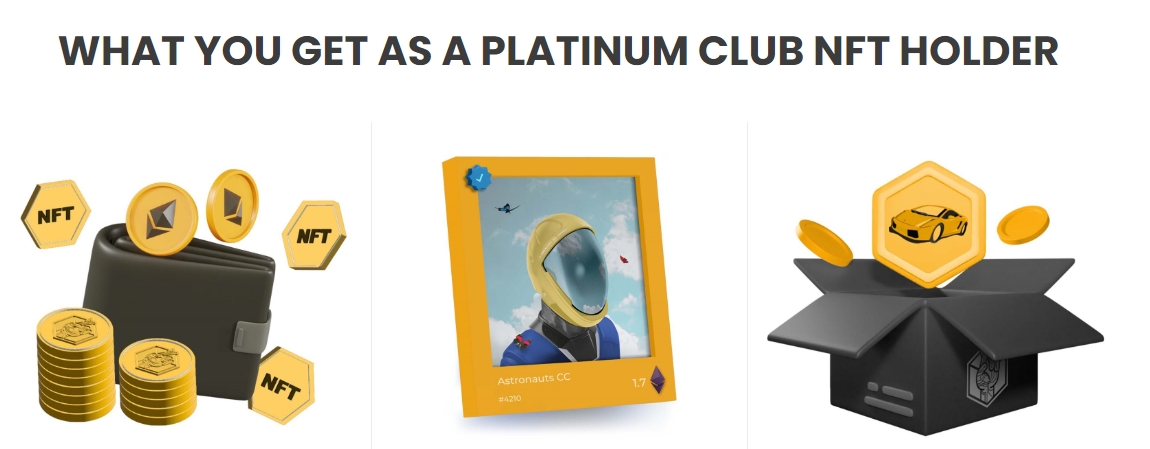 Platinum Club NFT holder rewards