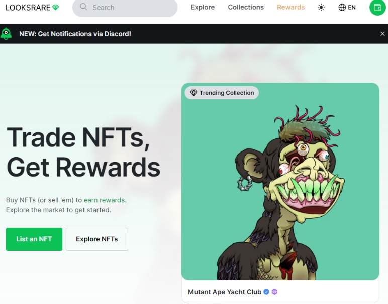 looksrare nft marketplace