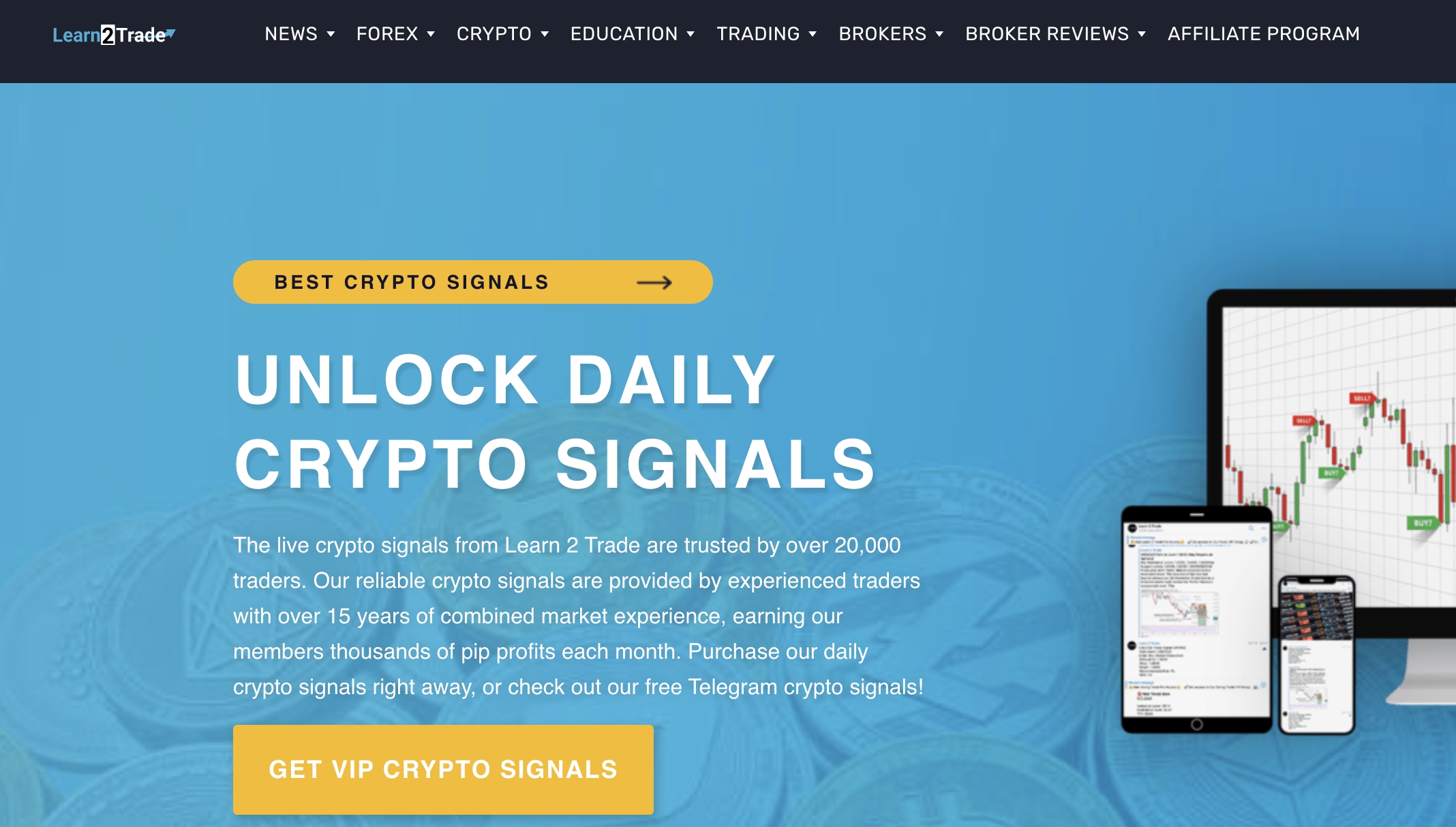 Learn 2 Trade daily crypto signals