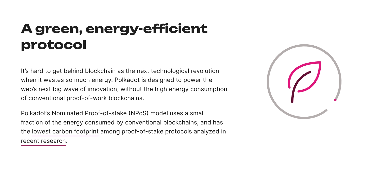 Polkadot energy-efficient protocol