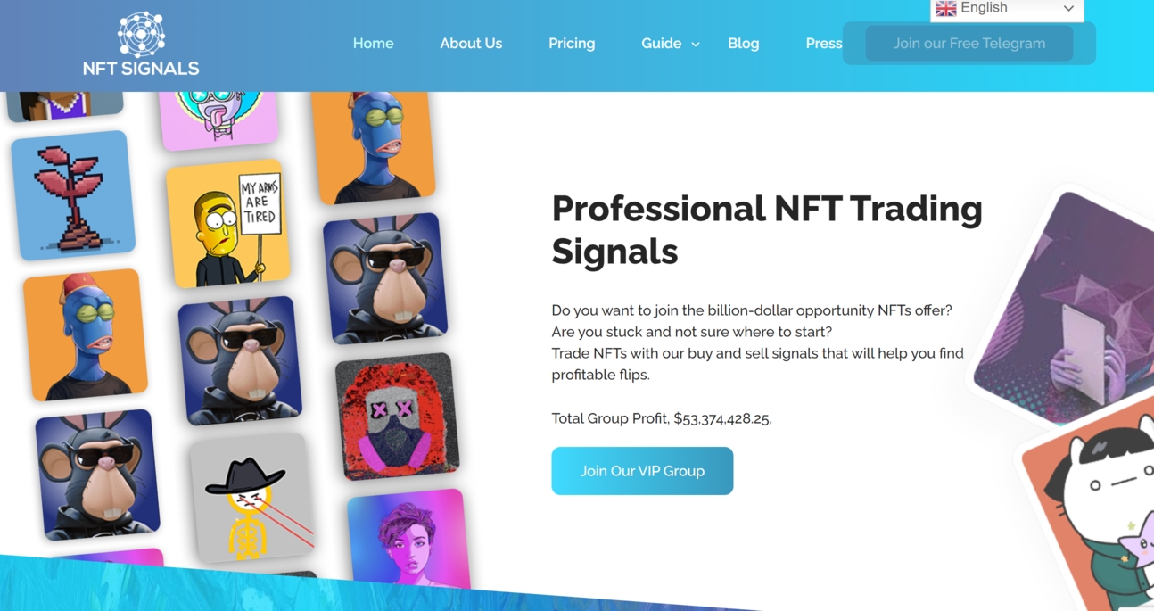 NFT trading signals