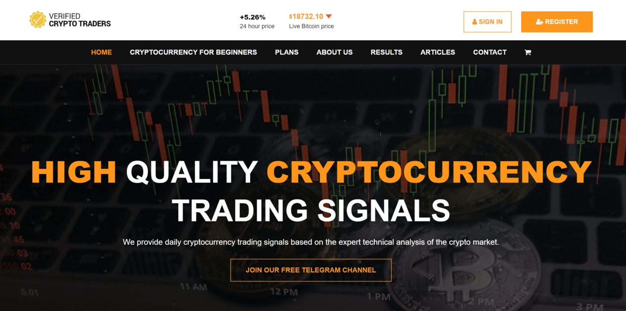 Verified Crypto Traders platform