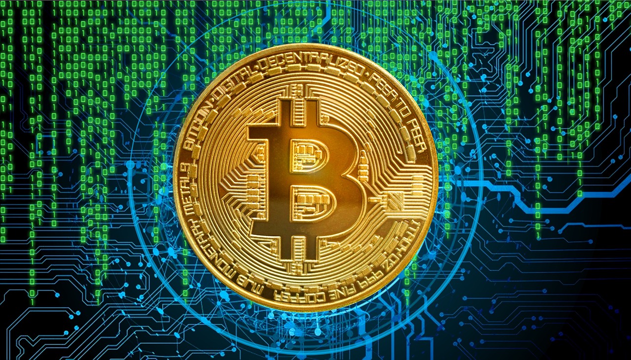 Bitcoin Coin im World Wide Web - Coverfoto