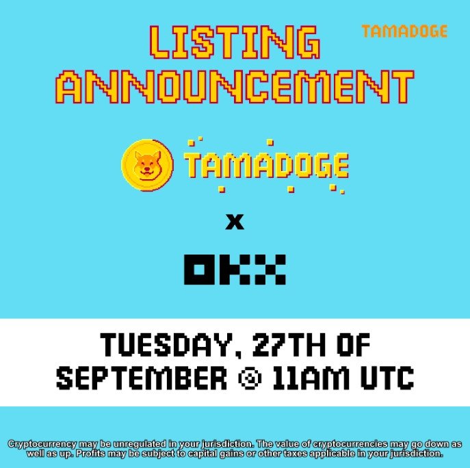 Tamadoge выходит на биржу OKX, готовясь к 10-кратному росту