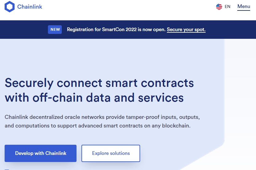 Chainlink home page