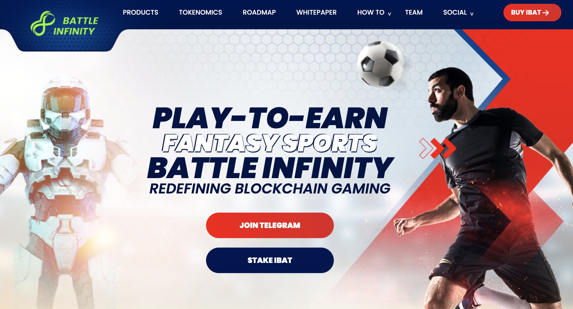 Battle Infinity play-to-earn home page
