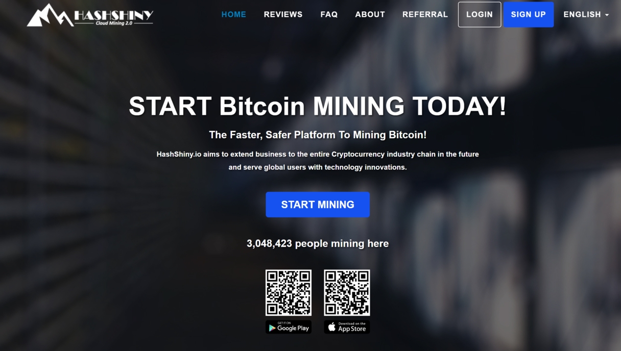HashShiny Bitcoin mining