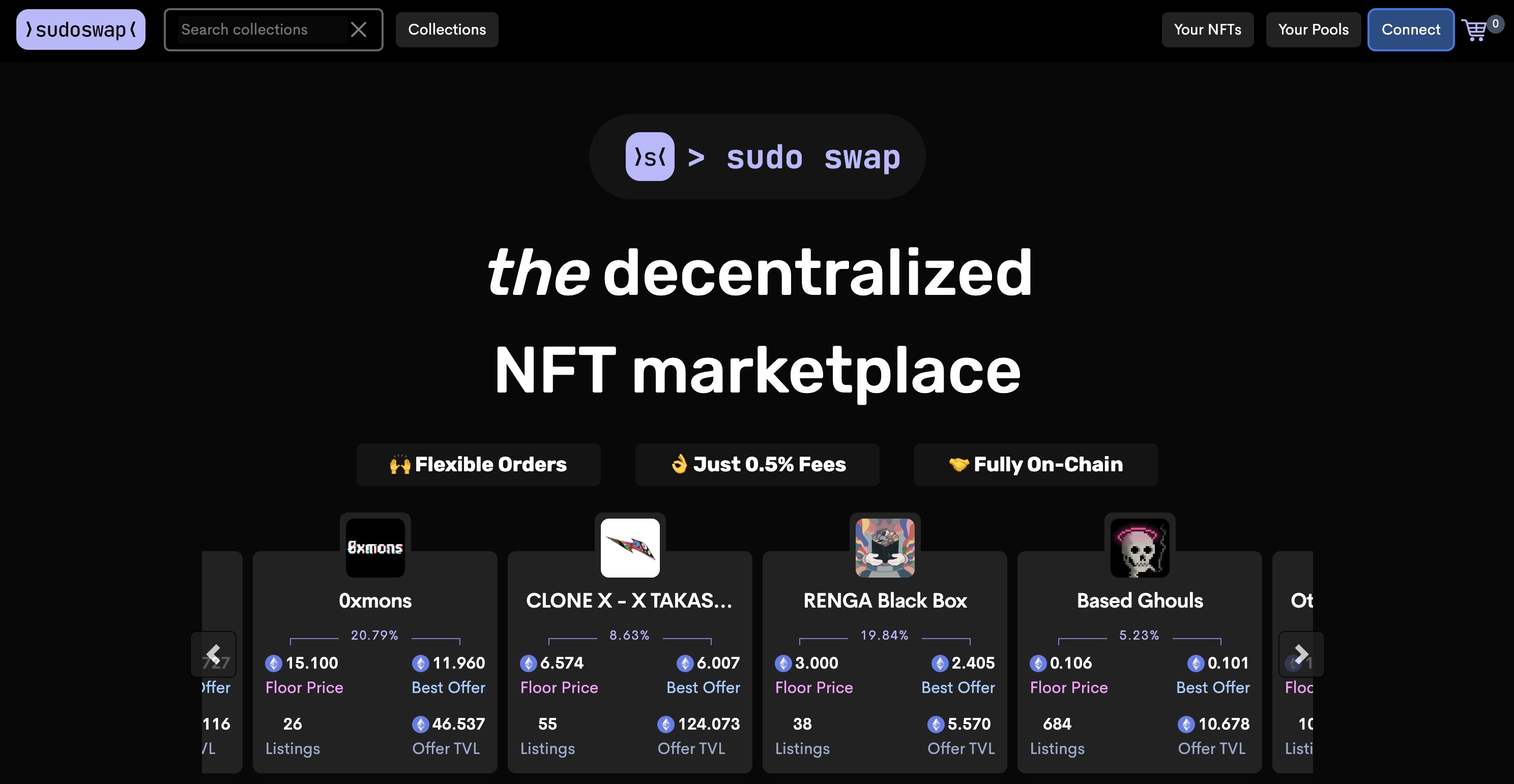 Sudoswap NFT marketplace