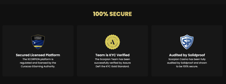 Scorpion Casino project security