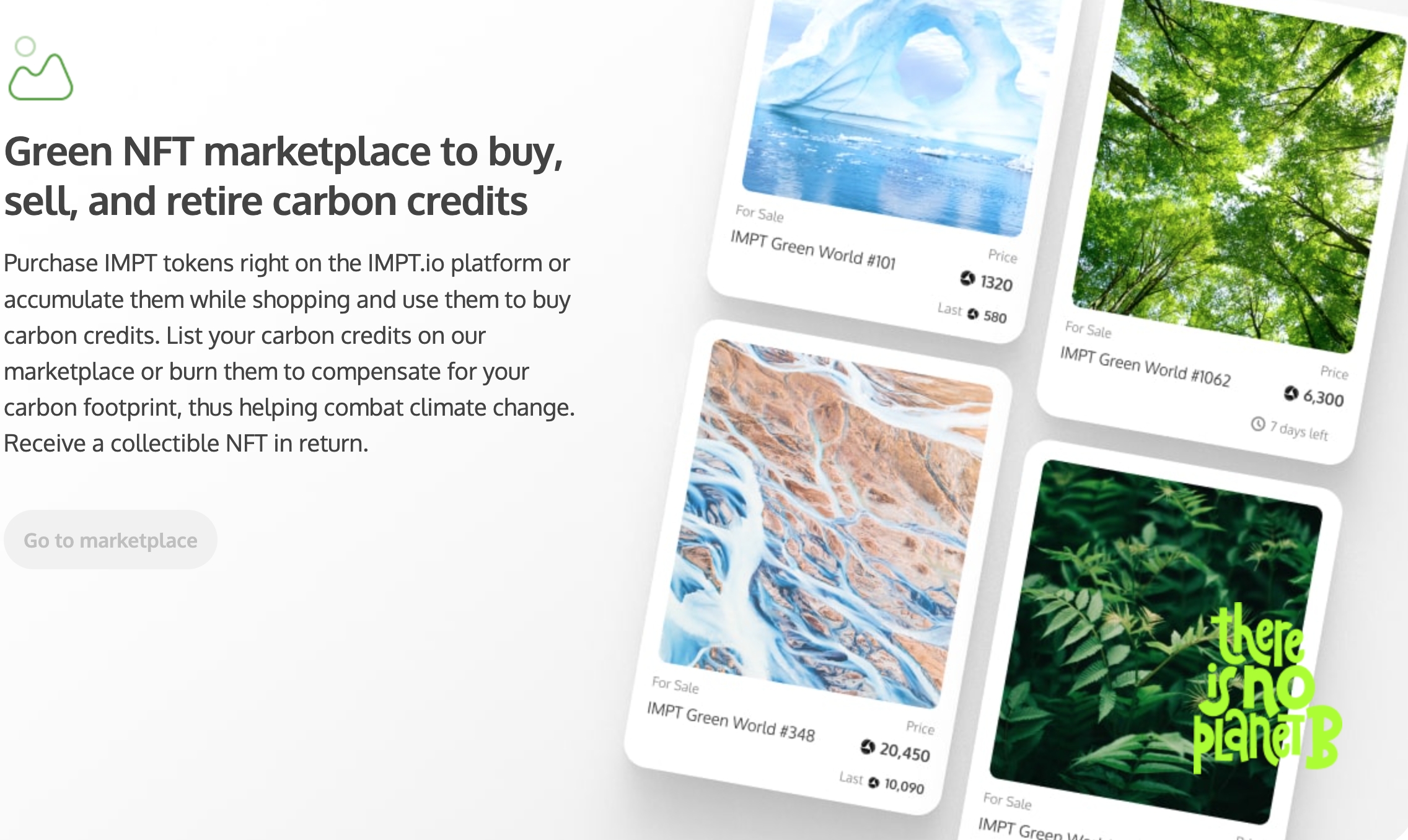IMPT duurzame crypto NFT marktplaats