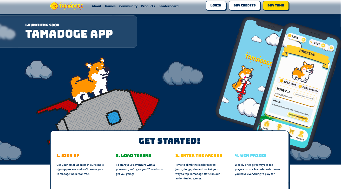11. Tamadoge: Beliebter Meme Coin mit Arcade Games