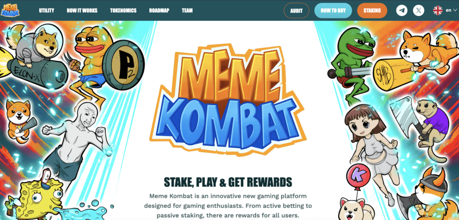 Meme Kombat home page