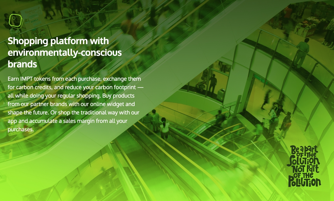 IMPT token shopping platform