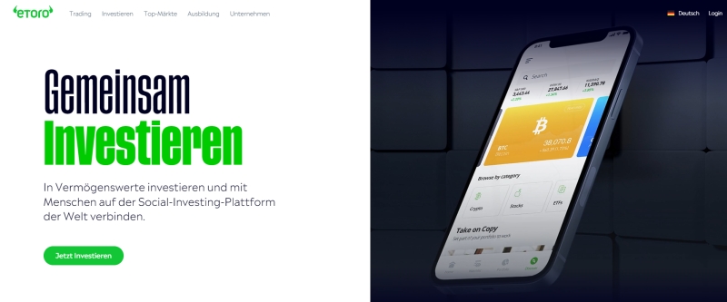 Kryptowährungen kaufen bei eToro