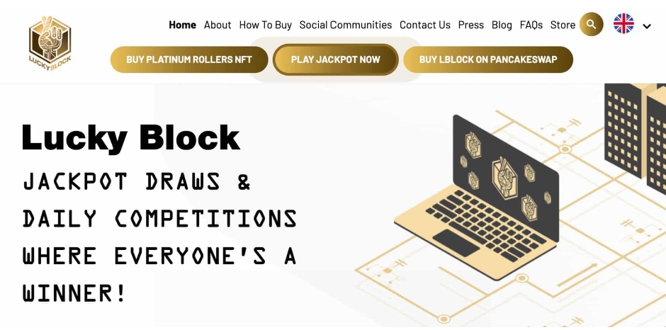 Lucky Block home page