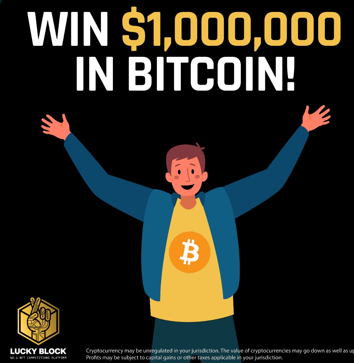 win bitcoin reward with lucky block