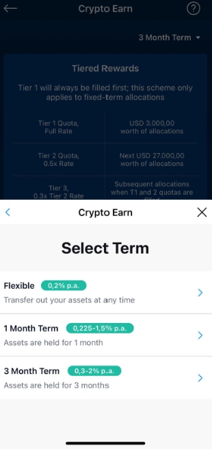 Crypto earn staking term