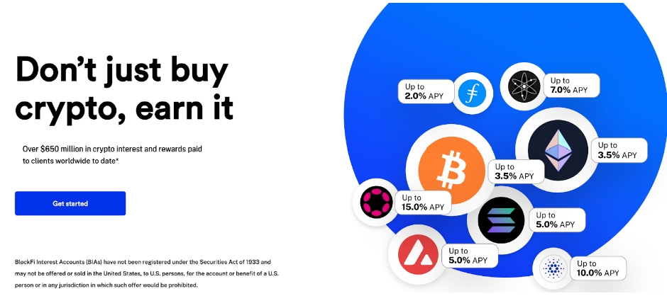 BlockFi crypto staking