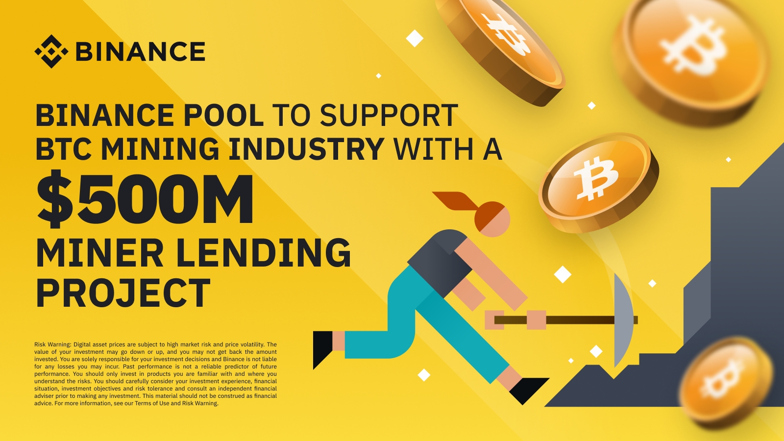 Il banner di Binance che avvisa dell'iniziativa - Fonte: Binance.com