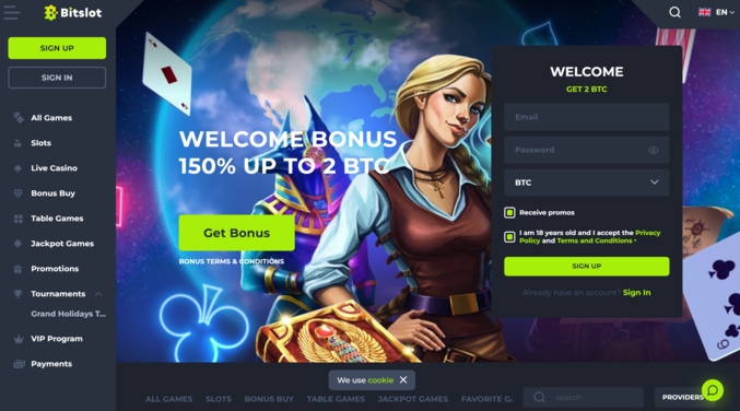 bitslot two btc welcome bonus