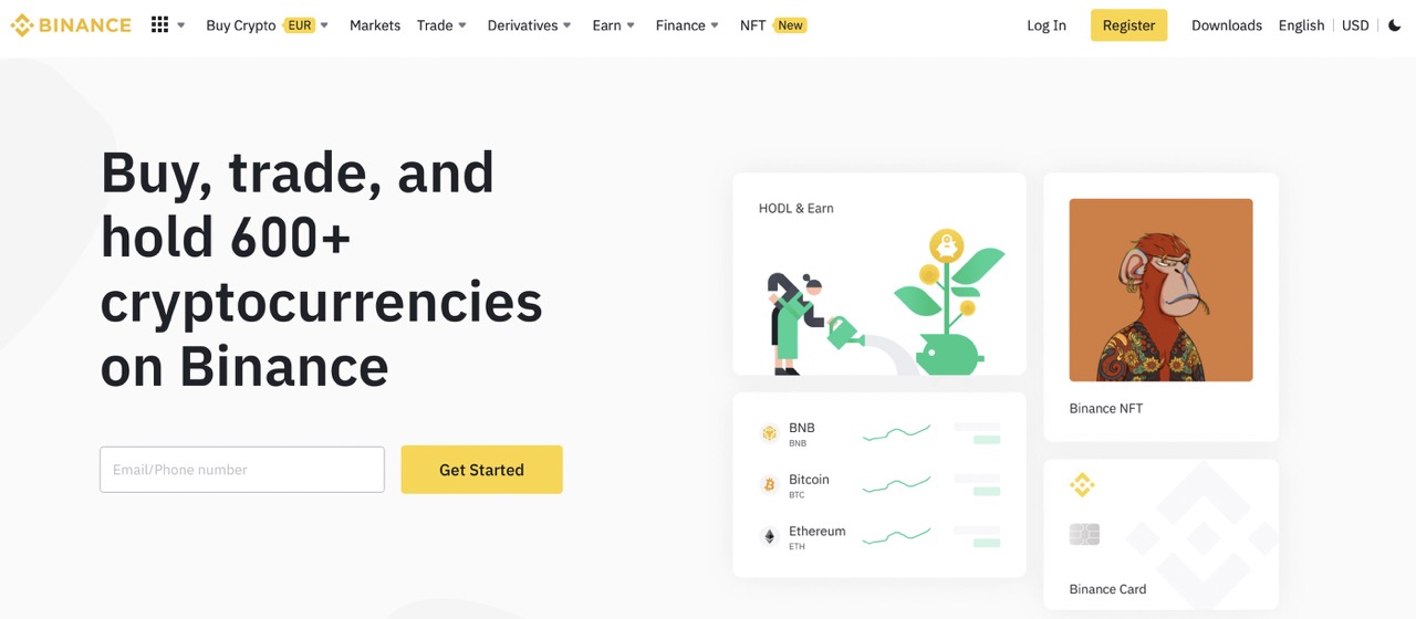 Altcoins bei Binance kaufen