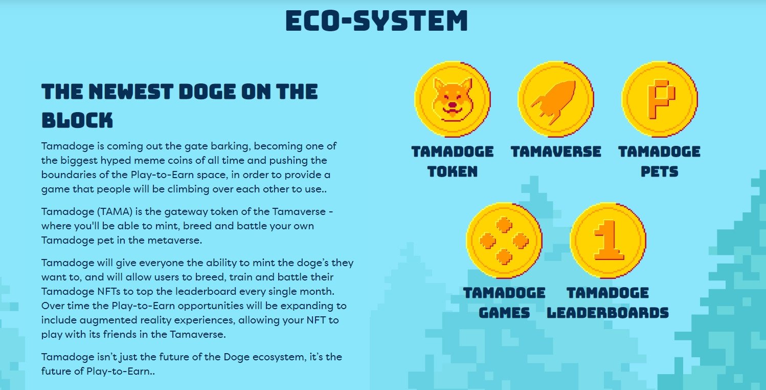 Eco sistema di Tamadoge: la crypto economica che ha fatto il botto dopo il listing