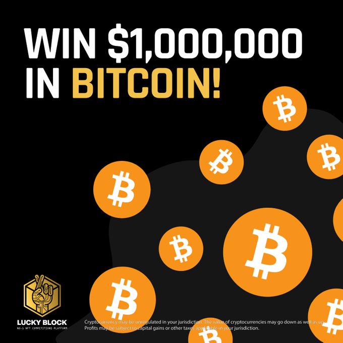 La plataforma de competiciones Lucky Block regala 1 millón en Bitcoin: cómo ganar