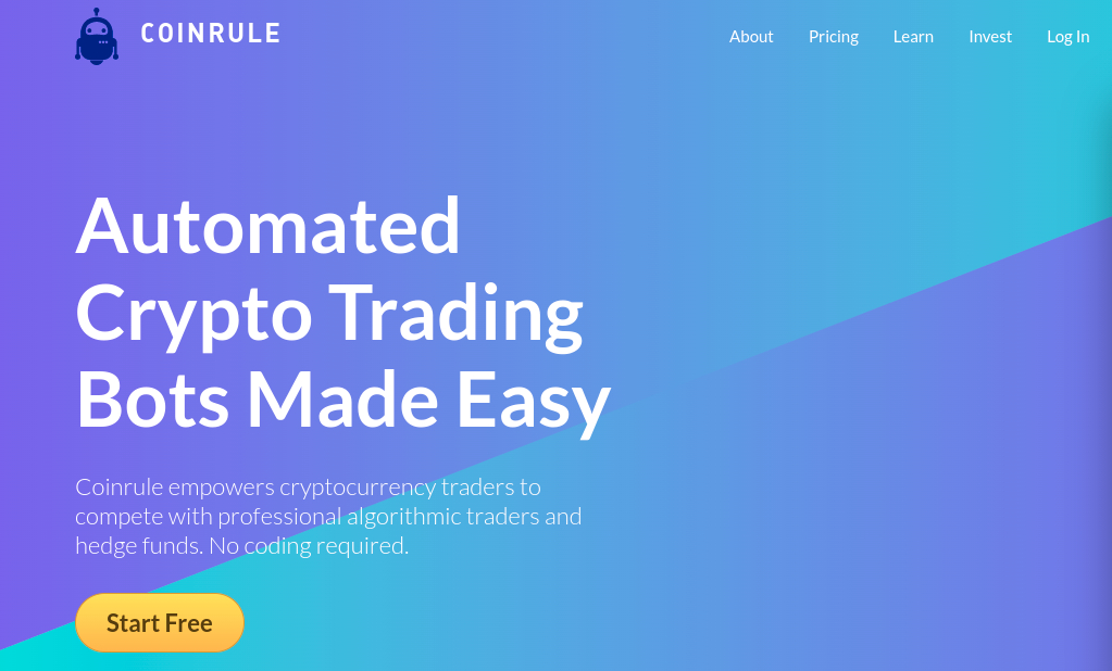 CoinRule automated crypto trading