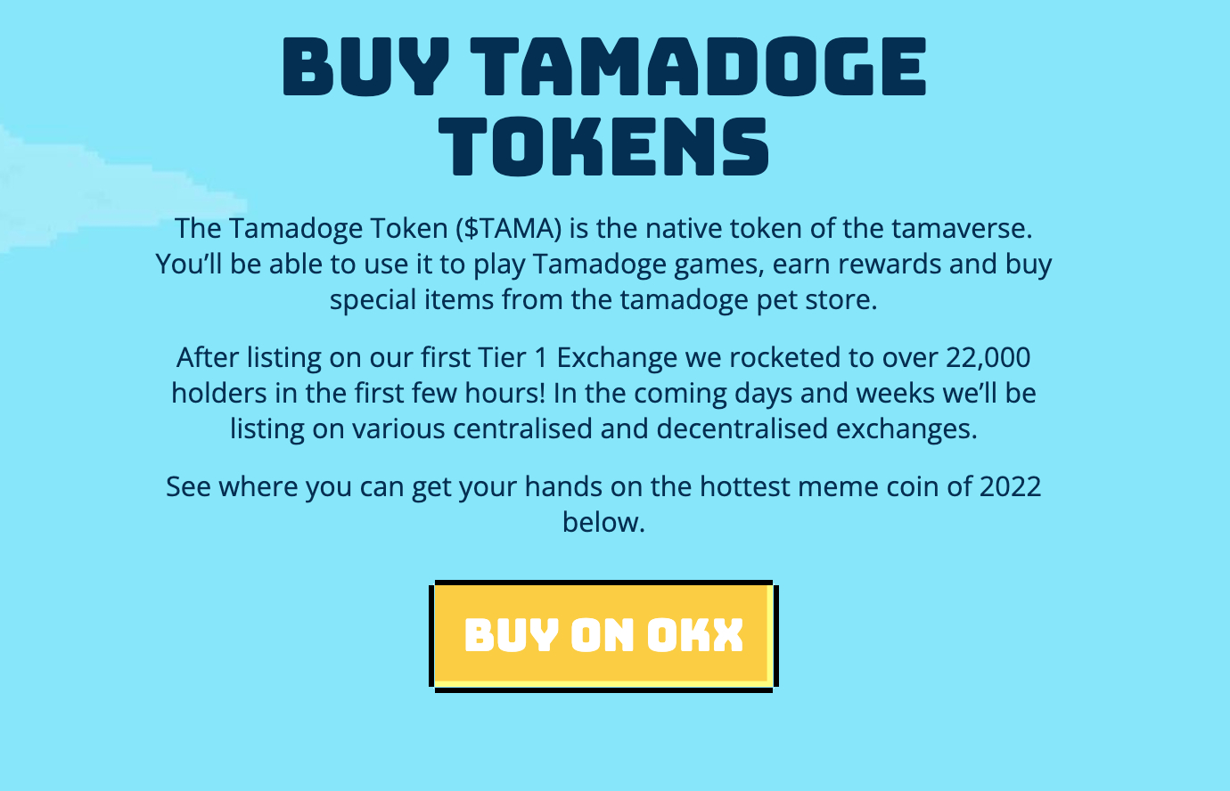 Compra token TAMA