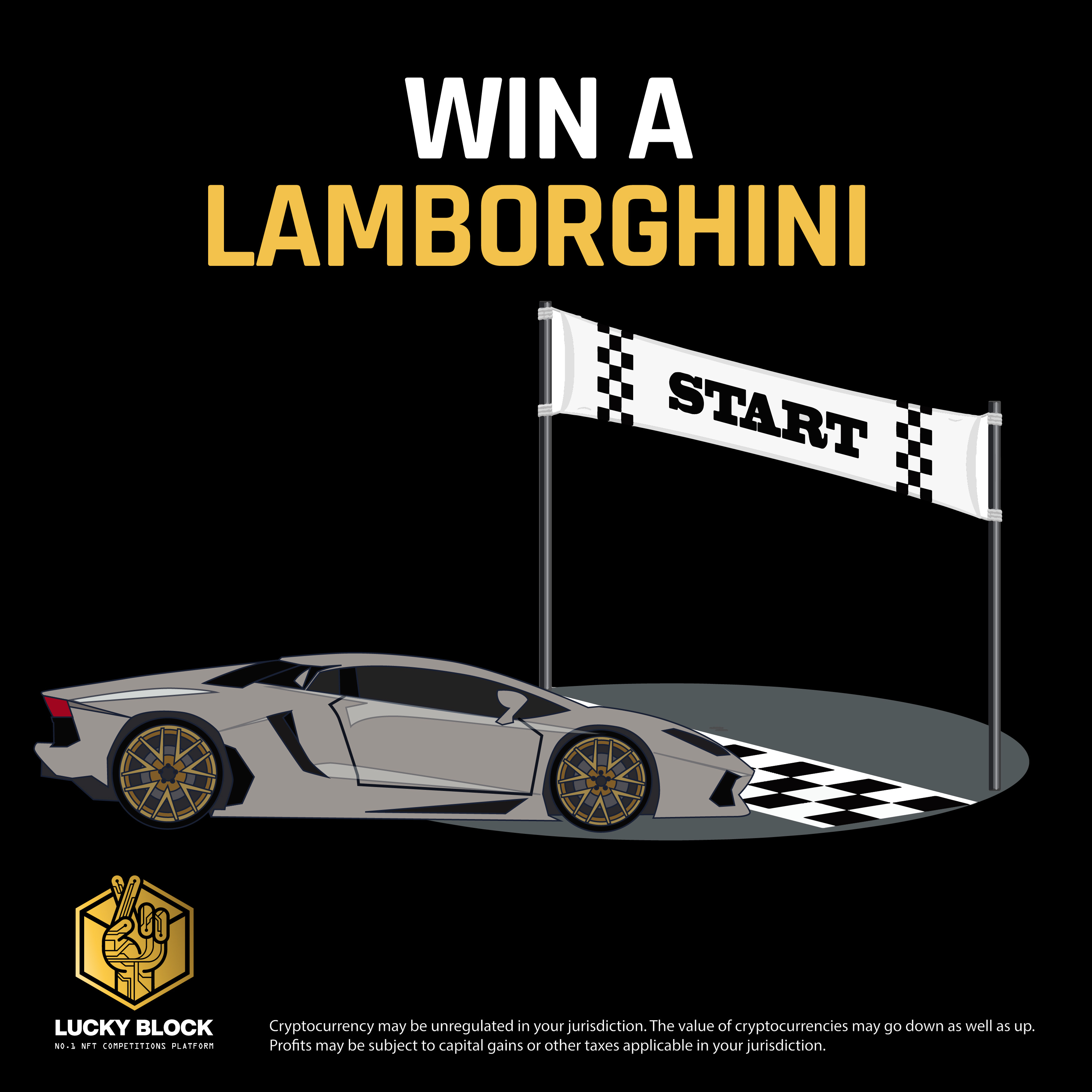Plataforma de competiciones NFT Lucky Block sortea un Lamborghini: ¿Cómo ganar?