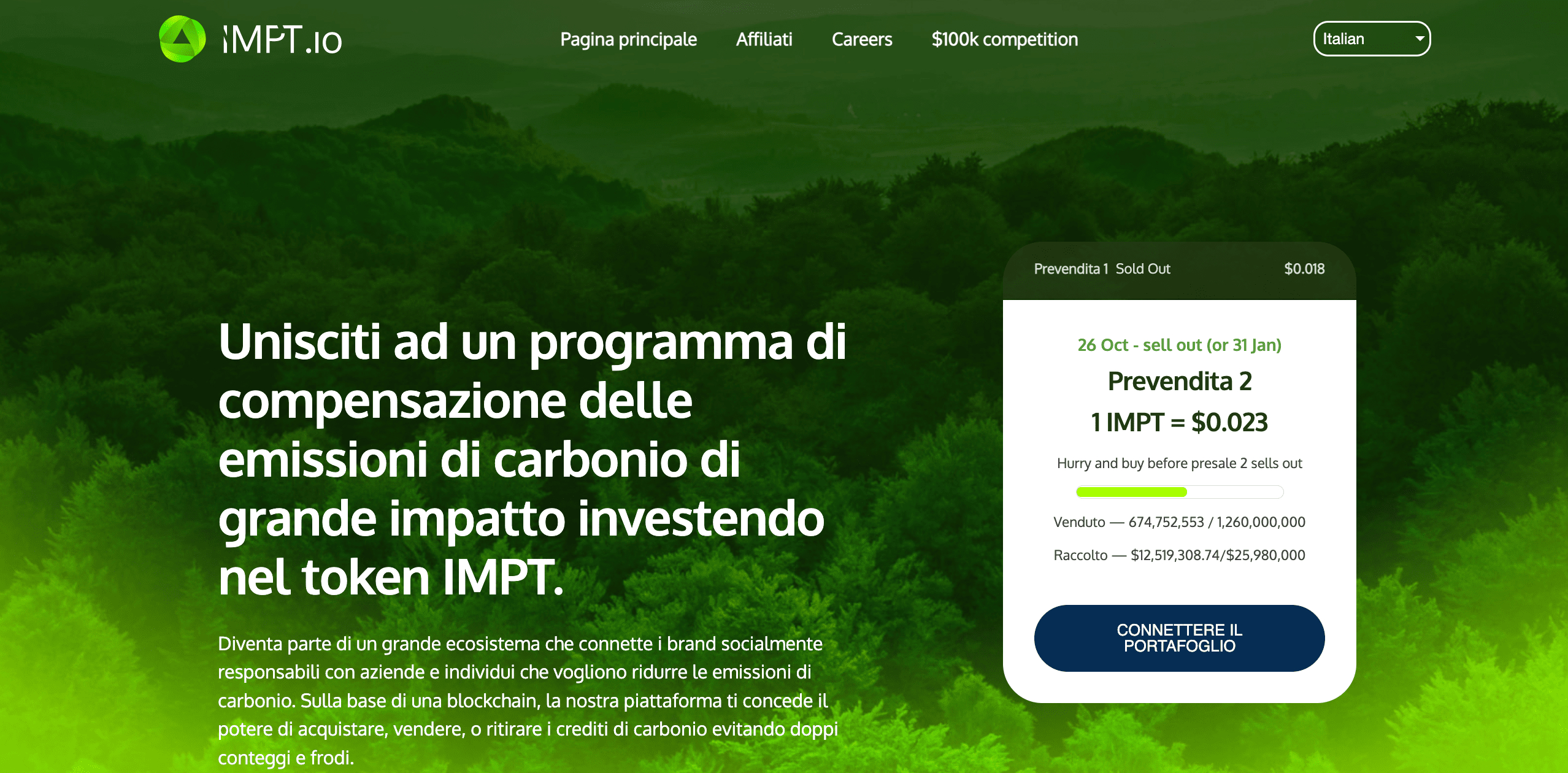 3. IMPT.io (IMPT) - Crypto ecosostenibile con tutte le credenziali per esplodere