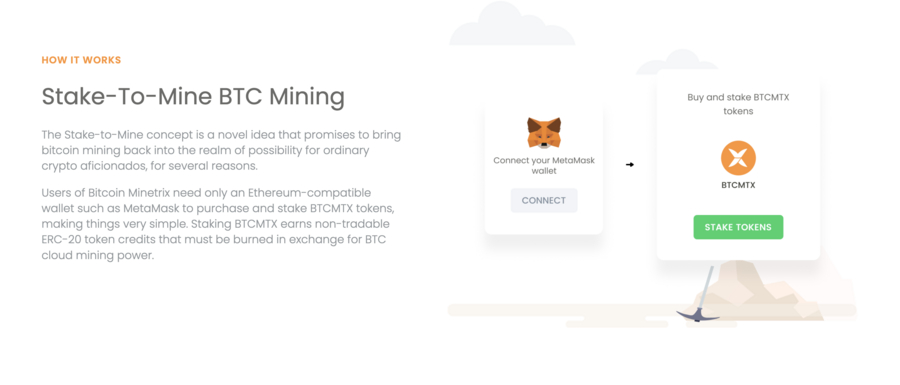 BTC stake-to-mine