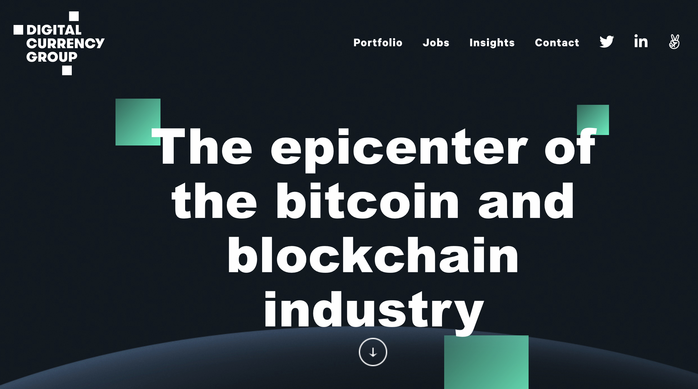 Digital Currency Group home page