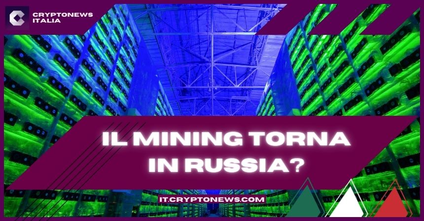 La Russia vuole legalizzare il mining delle criptovalute dal 1 gennaio 2023
