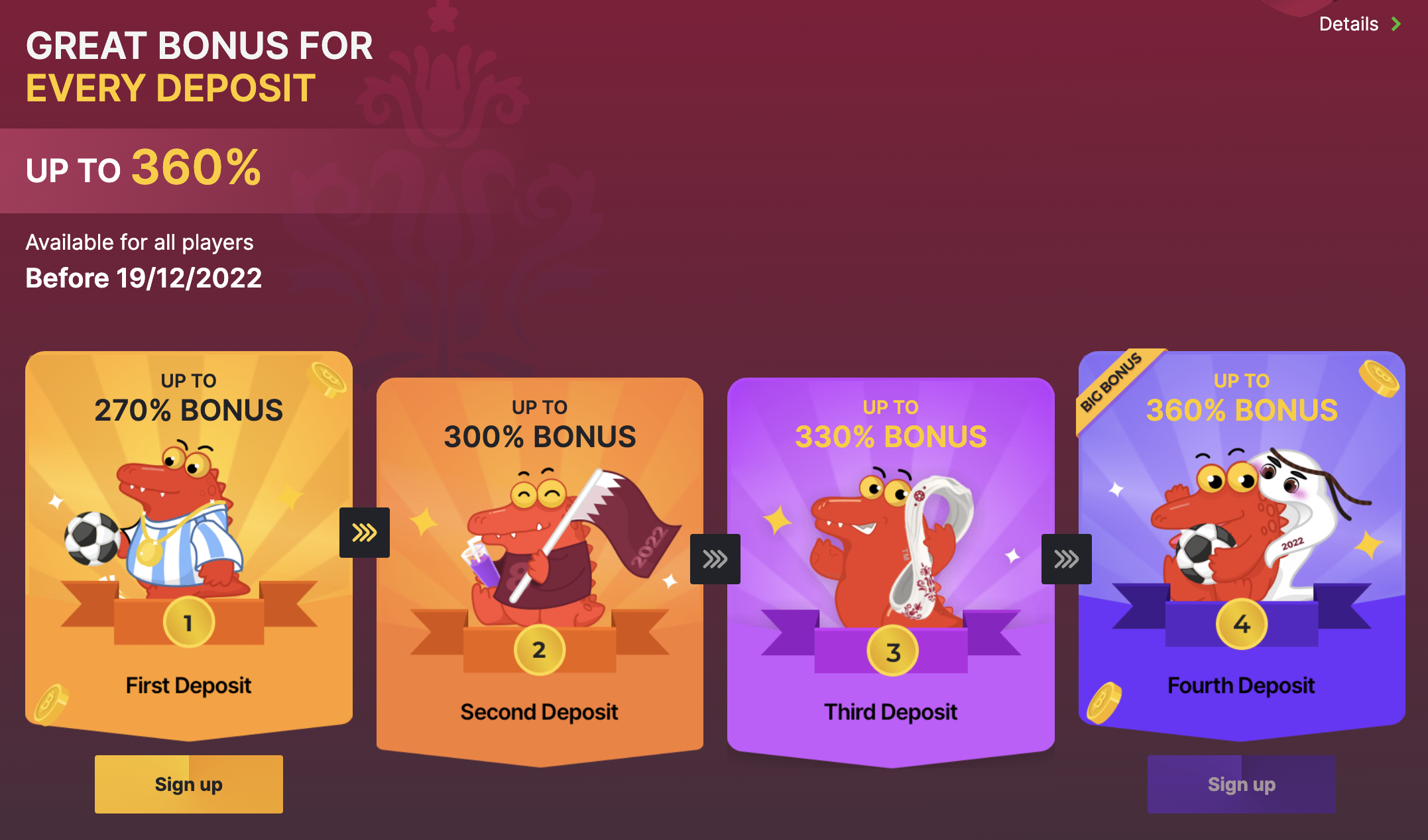 metaverse casino matched deposit bonus