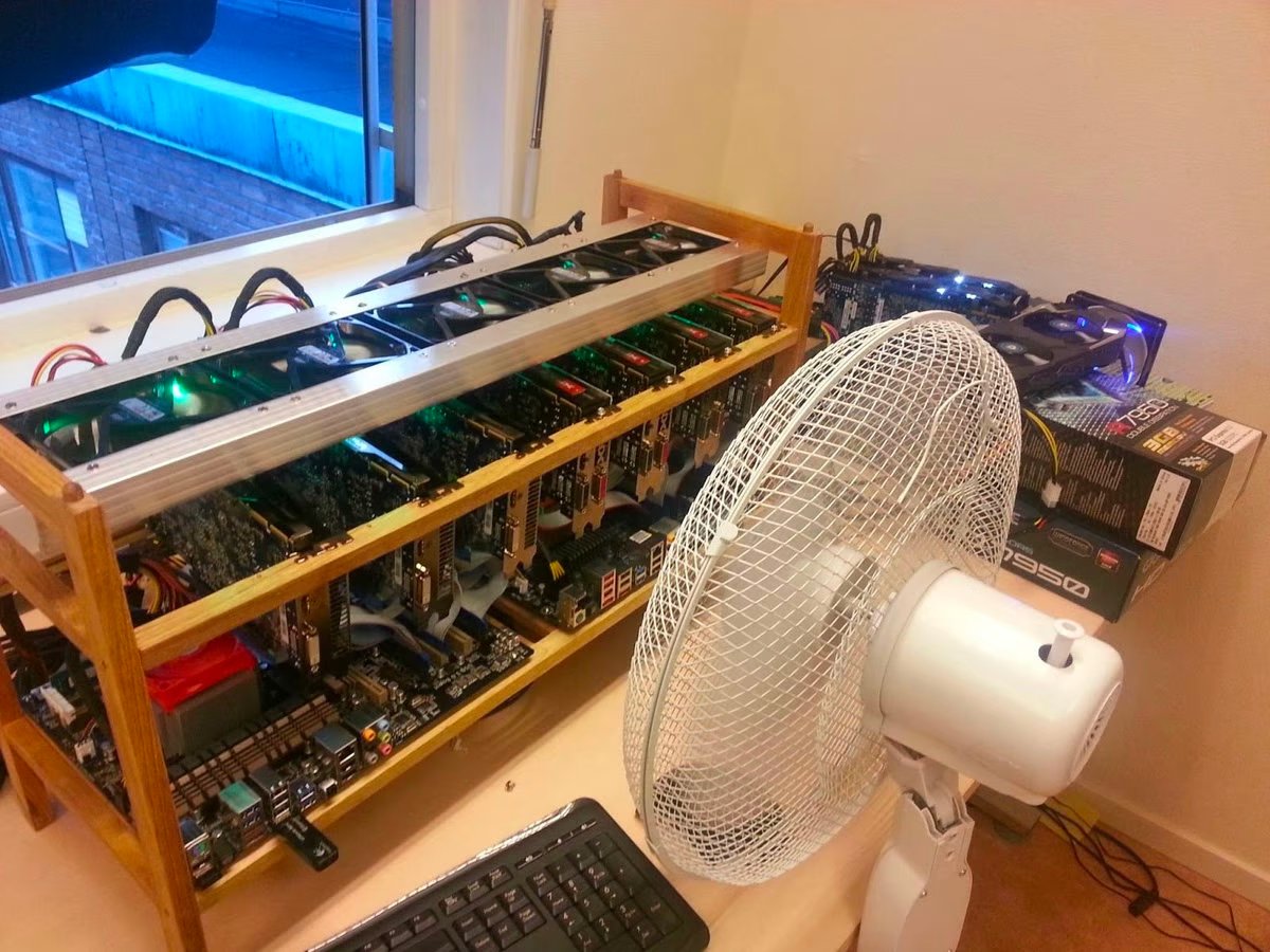 Un esempio di mining di Dogecoin - Fonte: Alex Valaitis (twitter)