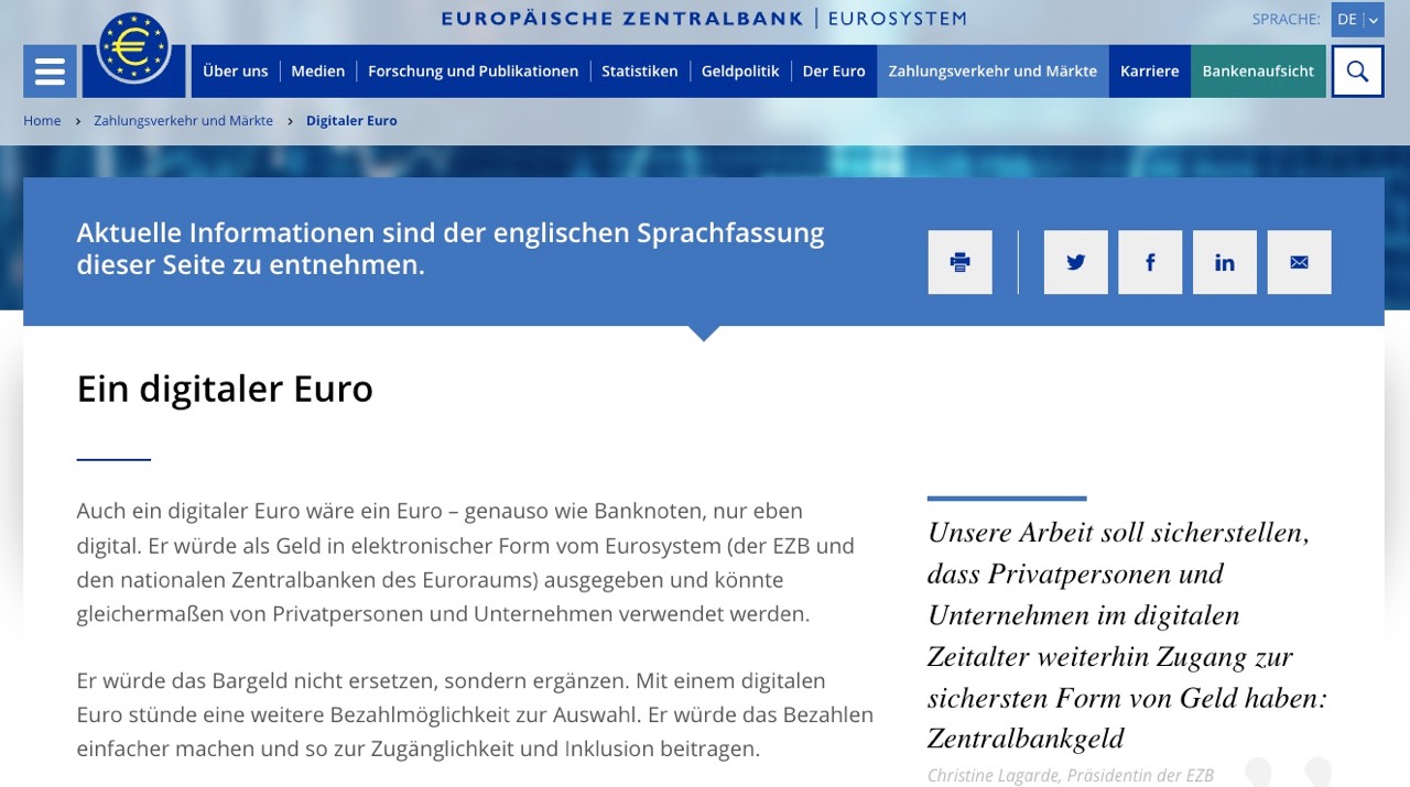 Euro als Alternative zu Bitcoin
