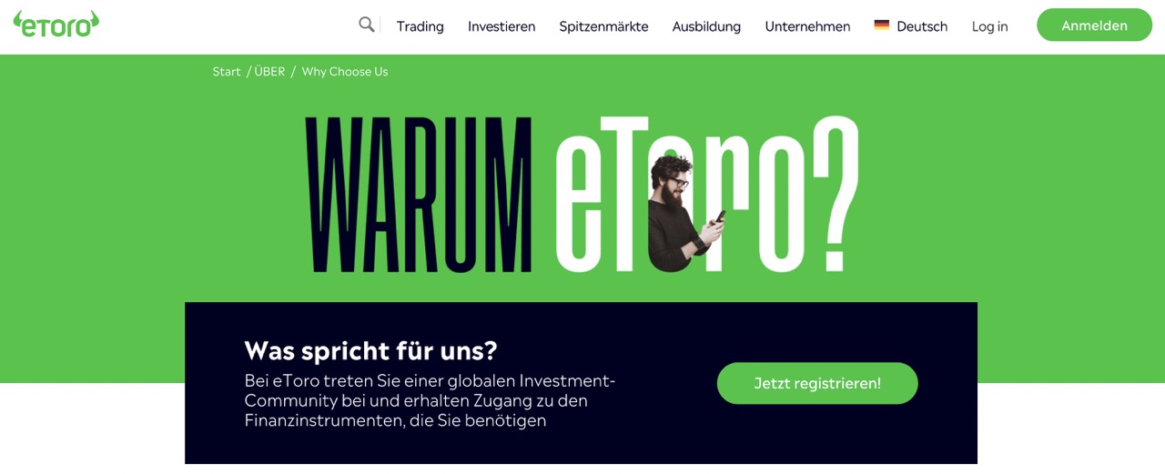 warum eToro?