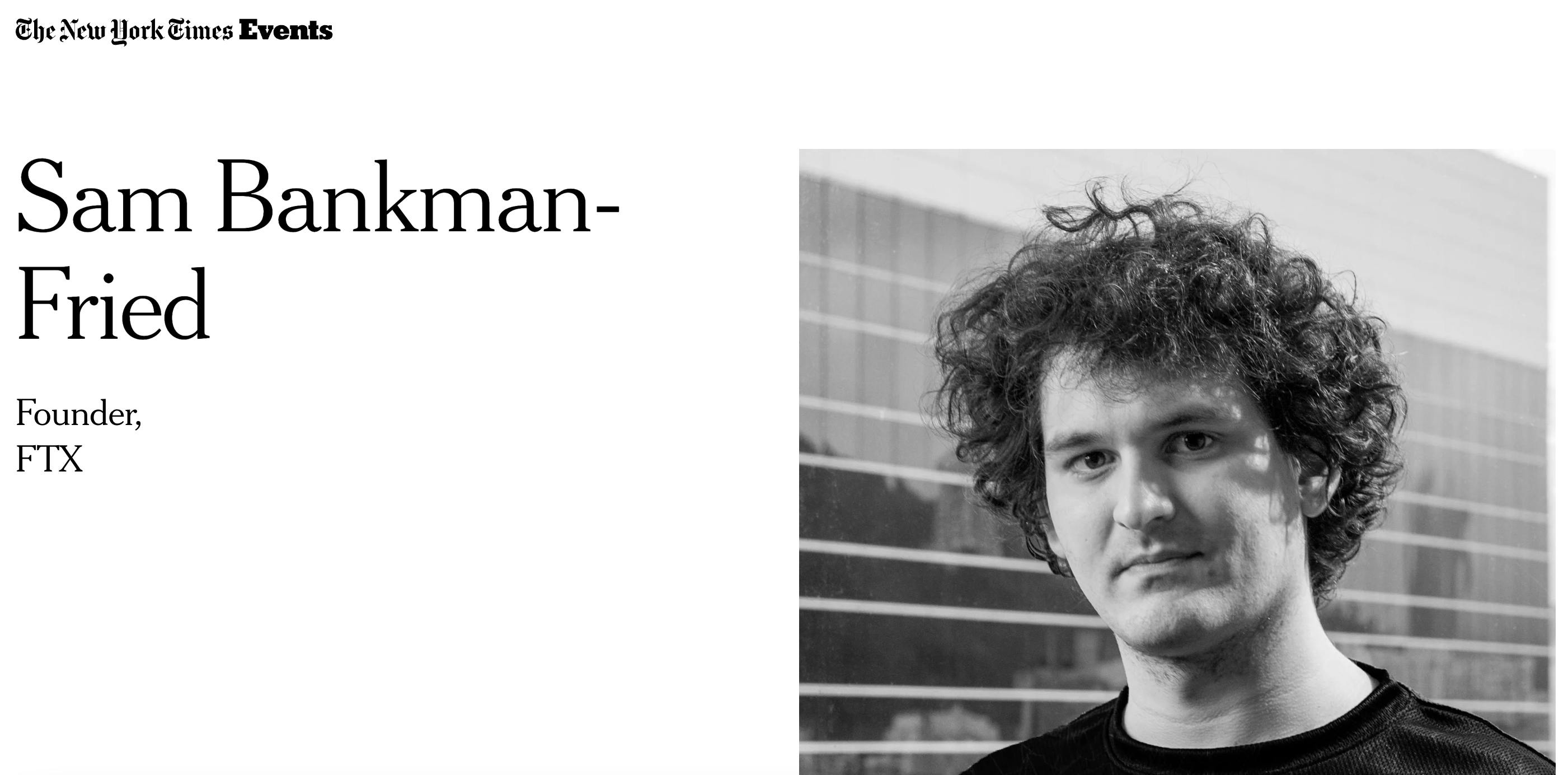 Sam Bankman-Fried sigue libre y dando conferencias para el NYT