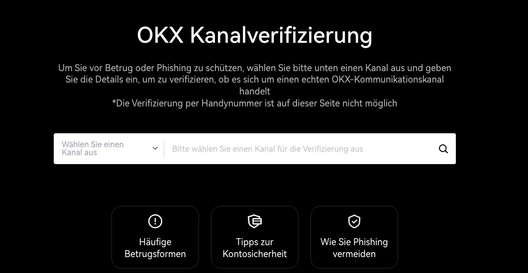 OKX Verifizierung