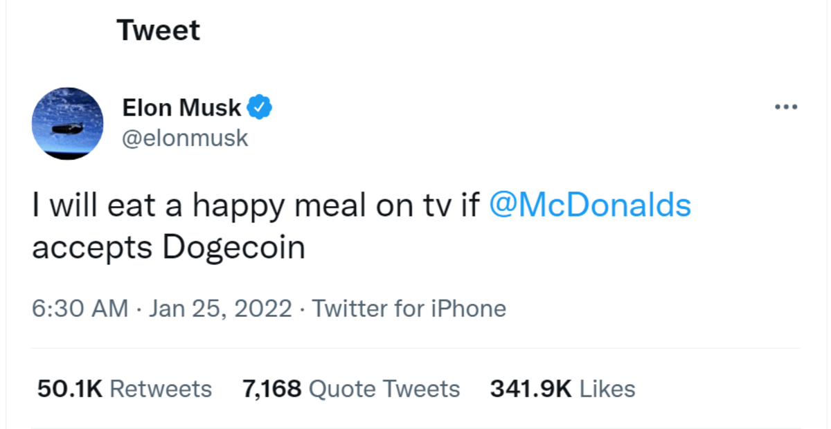 Dogecoin la preferita di Elon Musk