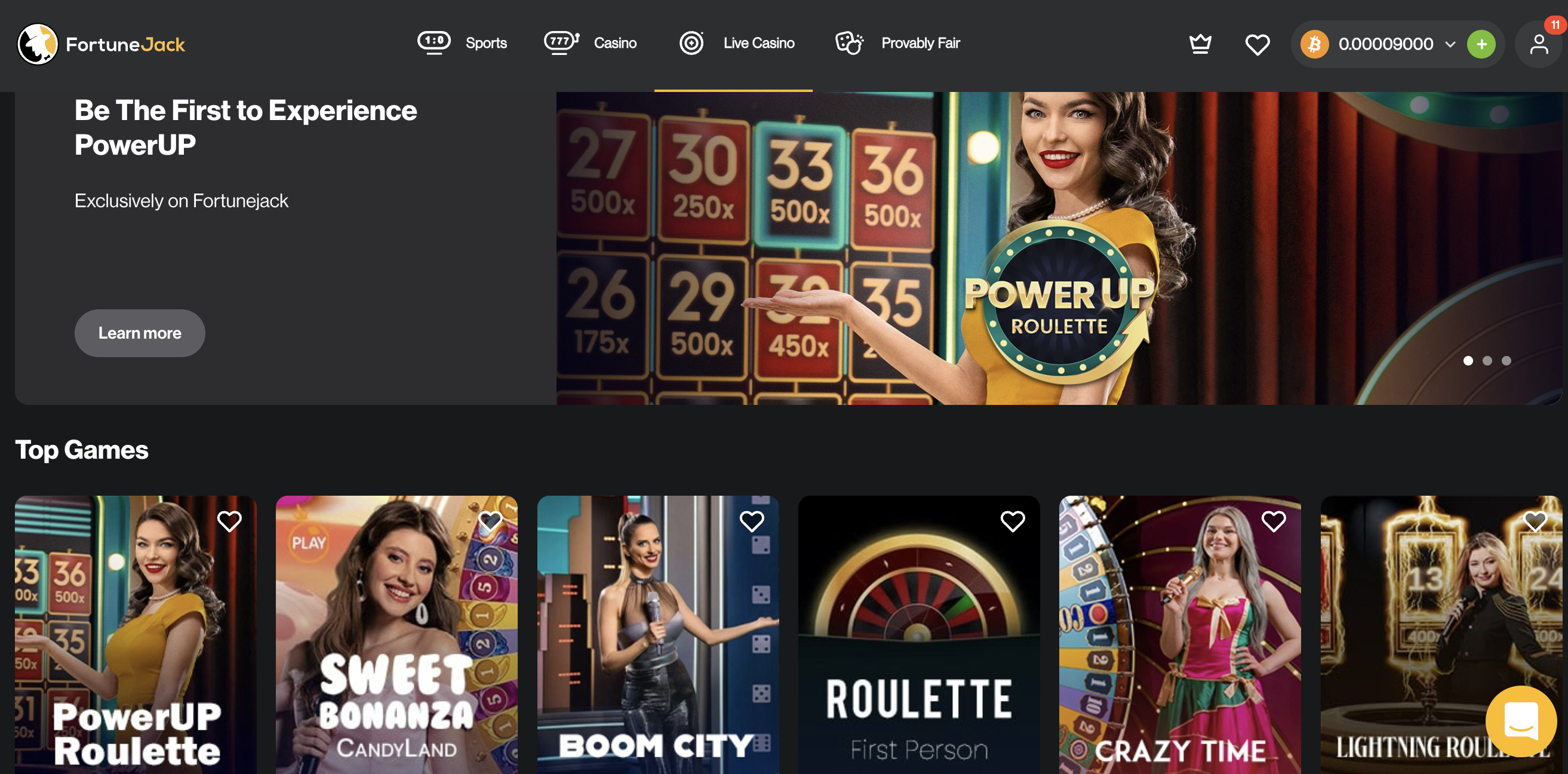 Top Games On FortuneJack Casino