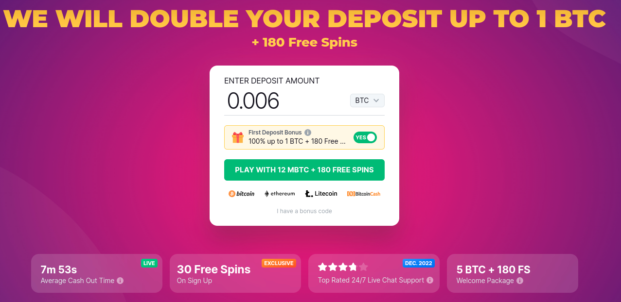 Bitstarz Casino Deposit Bonus