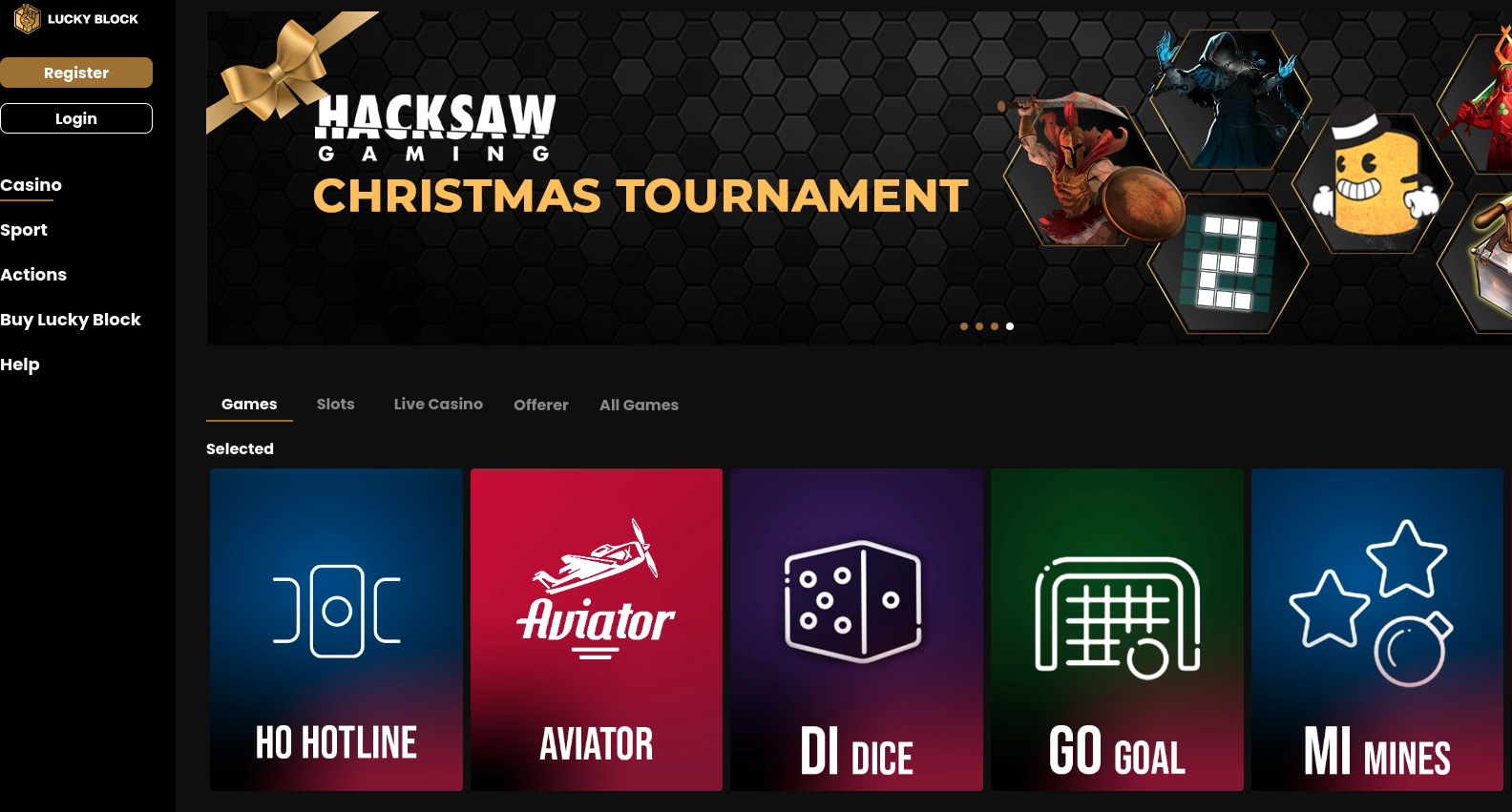 Lucky Block Casino Christmas Tournament